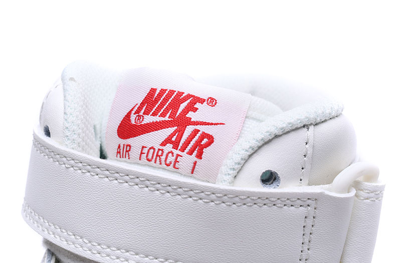 Nike Air Force 1 Mid 耐克AF1白红中帮运动板鞋 图片11